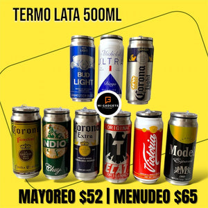 Termo Lata Con Diseños Cheva 500 Ml