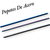 Popotes Acero