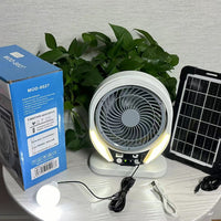 Ventilador Solar Recargable MOD-8025