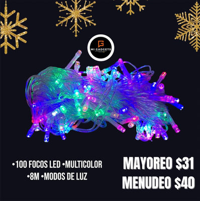 Serie De Foquitos Navidad Multicolor 8M(ASOC) QCDS-6370