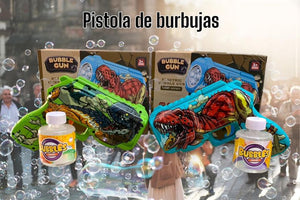 PISTOLA DE BURBUJAS DE JUGUETE