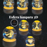 Lampara Esfera 3D Luz