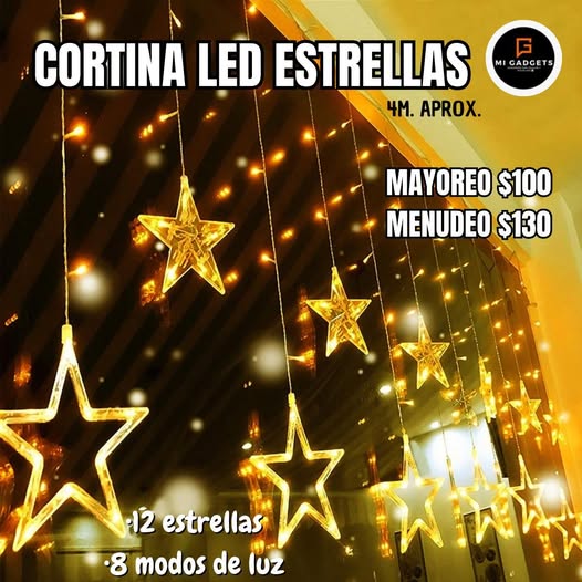 Cortina Led Estrellas