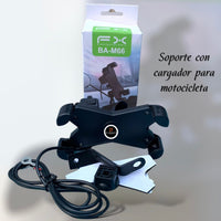 SOPORTE PARA CELULAR CON CARGADOR PARA MOTO BA-M66