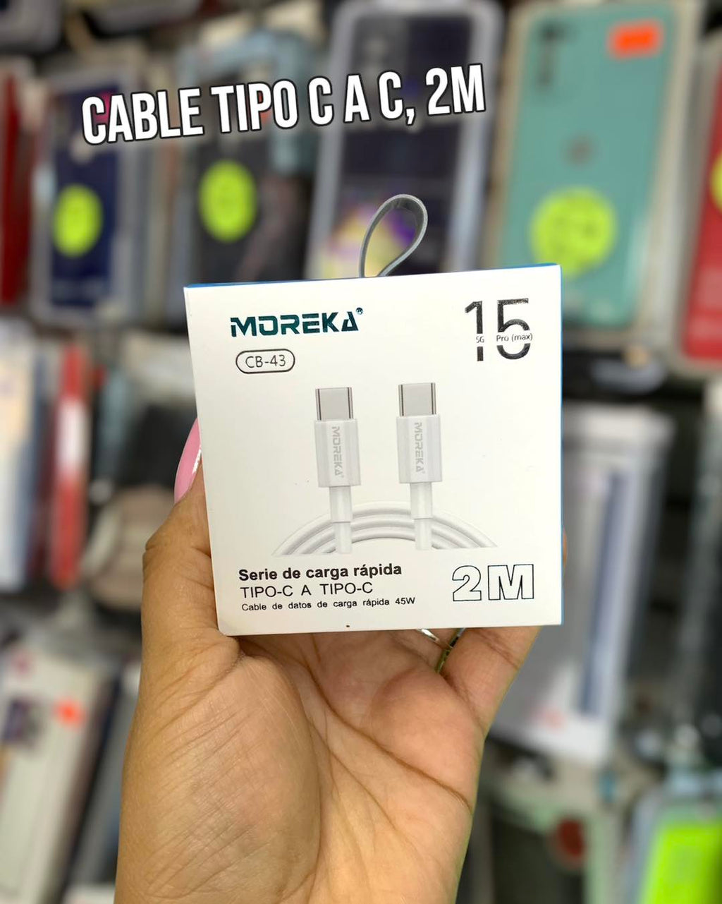 CABLE TIPO C A TIPO C 2M CB-43