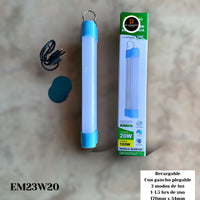 Lampara Tubo Barra LED Recargable De Emergencia  20W  EM23W20