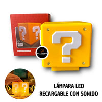 Lampara LED Diseño, Recargable Con Sonido AZMQ022 MARIO BROS