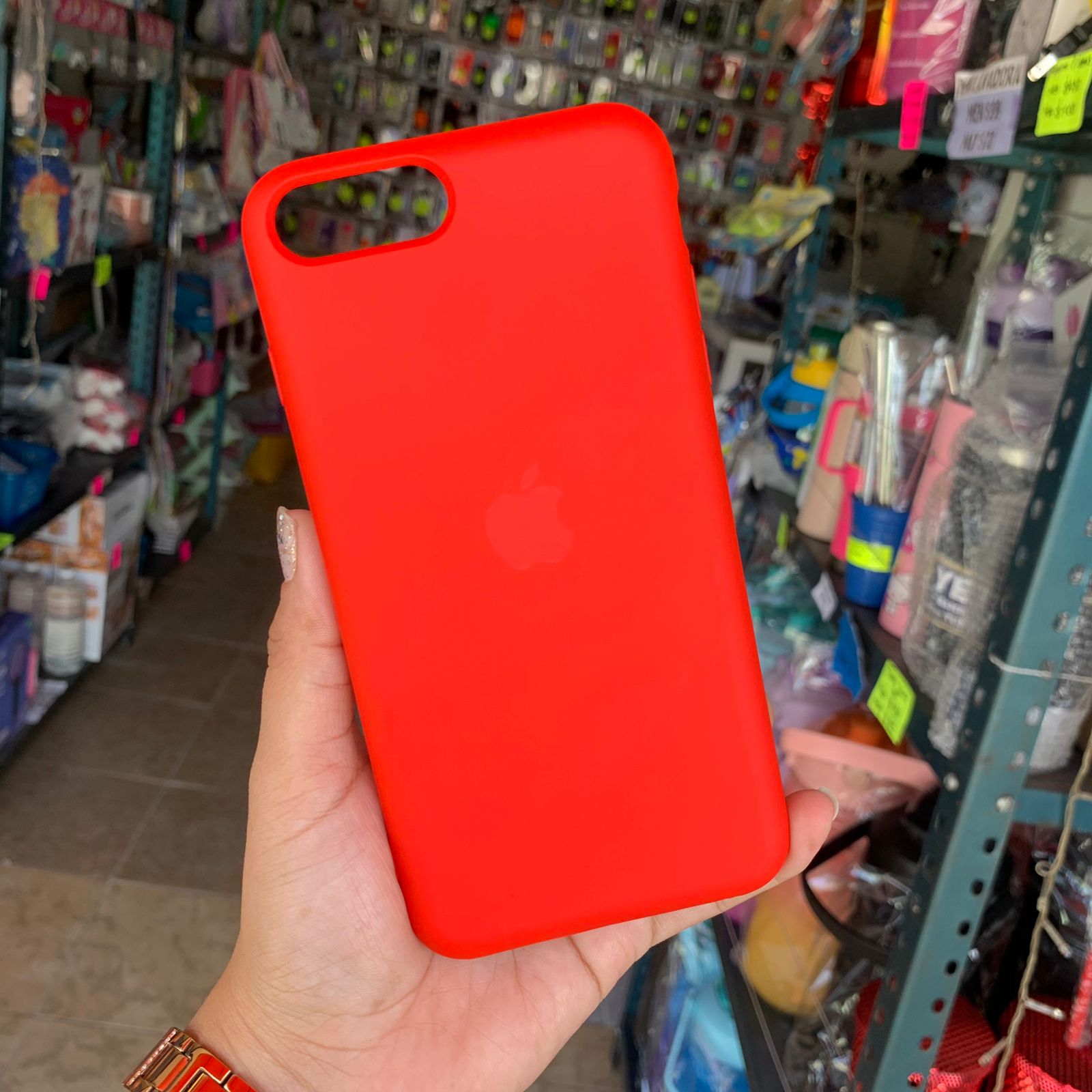 Comprar Apple Silicone Case Funda iPhone 7 Plus Rojo