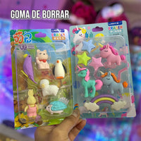 Kit Set Goma De Borrar Diseños