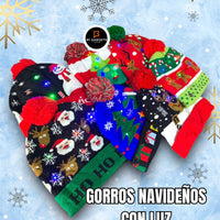 Gorro Navidad Con Luz