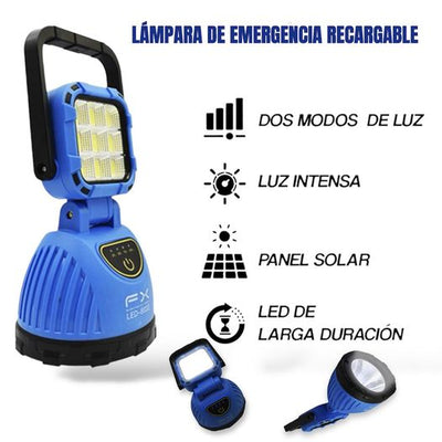 Lampara Recargable Solar LED-8033