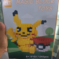 Juego de Bloques Magic block Pikachu Pokemon 1265 piezas LU3557