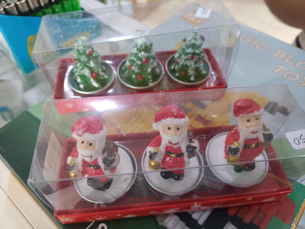 Paquete de 3 velas navidad