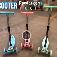 Patin Scooter 3 Ruedas Con Luz