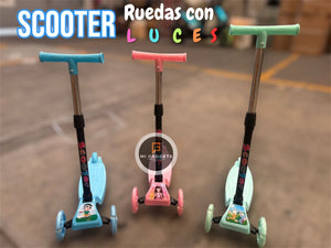 Patin Scooter 3 Ruedas Con Luz