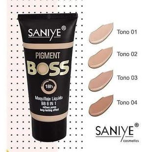 PIGMENT BOSS SANIYE MAQUILLAJE LIQUIDO BB 8 IN 1