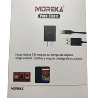 Cargador Carga Rápida V8 3.0 18W Moreka