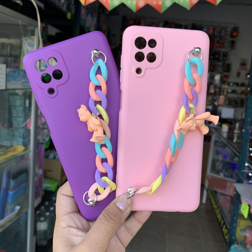 Funda Silicon Con Cadenita Para Samsung A12