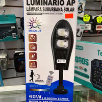 Lampara Solar Con Sensor De Movimiento Y Control 40W