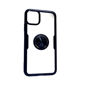 Funda Uso Rudo Transparente Anillo Iphone 11