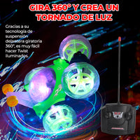 CARRO 360 ACROBACIAS CON CONTROL REMOTO LUZ Y SONIDO