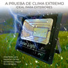 Reflector Led 100w Con Panel Solar-control Luz Blanca Exterior