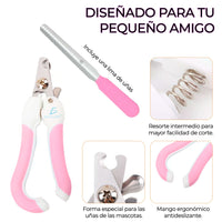 Kit De Alicate Y Lima Para Cortar Uñas De Mascotas