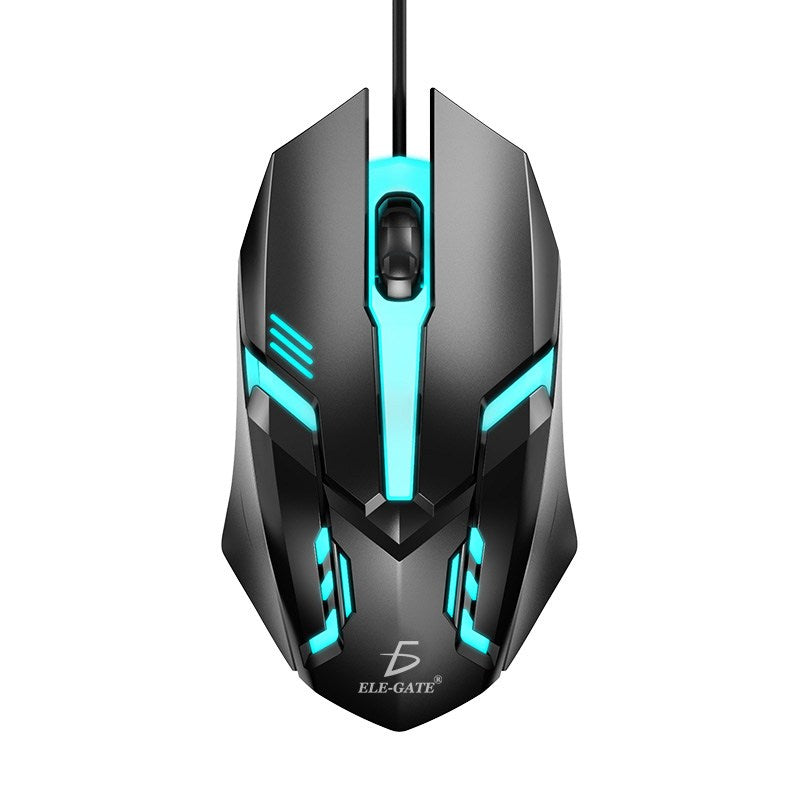 Mouse Alambrico Usb Gaming Respiración Luz Ratón