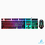 Kit Teclado Mouse Gamer Luz Led Rgb Iluminado