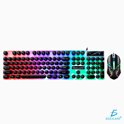 Kit Teclado Mouse Gamer Luz Led Rgb Iluminado