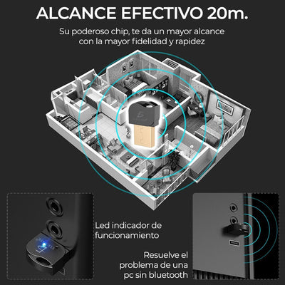 Mini Adaptador Bluetooth 5.0 Usb 3.0 Computadora Pc