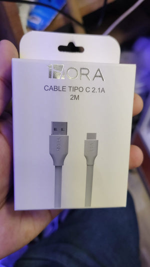 CABLE TIPO C 1HORA 2M 2.1A CAB246